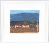 DANNY MARKEY (b.1965) 'Little Chef' oil on board, Royal Academy 2017 Summer Exhibition label, 23.5cm