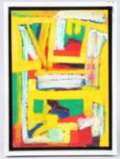 GABRIEL WEISSMANN (1944-1997) 'Tropicana' oil on board, signed and dated 1998, 29.5cm x 21cm