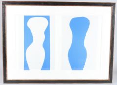 AFTER HENRI MATISSE Forms colour print, 38cm x 58cm, framed