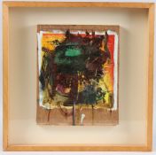 GARY WRAGG (b.1946) Abstract composition mixed media on board, signed in pencil 28cm x 23cm