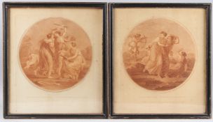 GAVRILLA SCORODOOMOFF (1755-1792) AFTER ANGELICA KAUFFMAN 'Cupid disarmed by the Graces' and 'Cupids