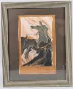 FRENCH SCHOOL (20TH CENTURY) A Picador, linocut, signed indistinctly, numbered 8/125 and