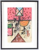 ALAN DAVIE (1920-2014) abstract composition' watercolour, signed and dated 1982, 42cm x 30cm