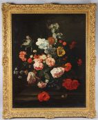 AFTER RACHEL RUYSCH, Still life of mixed flowers, oil on canvas, 86cm x 67cm