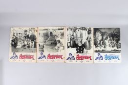 FOUR BOLLYWOOD FILM PICTURES. 15ins x 11ins.