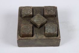 A CHINESE BRONZE SEAL in the shape of a turtle.