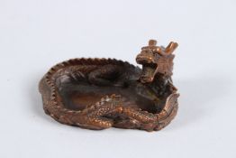 A CHINESE DRAGON BRONZE.