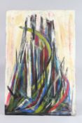 SELIM TURAN (born 1915 - 1994). Abstract oil on canvas. Signed on reverse Selim Paris 1966. 30ins
