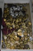 A large quantity of military and other buttons.