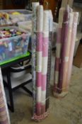 Quantity of part rolls of fabric.