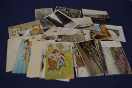 Small group of postcards.