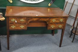 A mahogany sideboard.