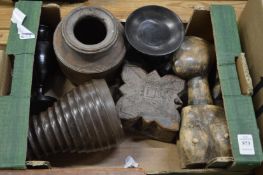 Miscellaneous wooden items.