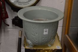 Chinese celadon jardiniere.