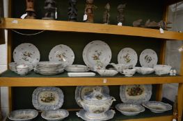A comprehensive collection of Herend porcelain Rothschild Bird pattern china to include numerous