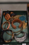 Decorative bangles and other jewellery.