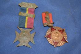 Various medals.