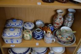 A quantity of Oriental ceramics.