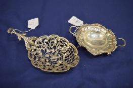 Two Continental silver dishes.