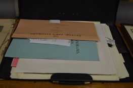 A folio containing numerous unframed maps.