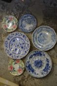 Group of decorative plates.