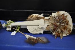 A decorative violin.