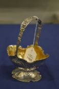A Continental silver swing handle basket.