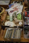 Postcards, magazines, decorative china etc.