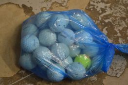 A bag of golf balls.