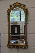 Gilt framed mirror.