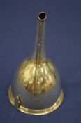 A good George III silver wine funnel, London 1805.