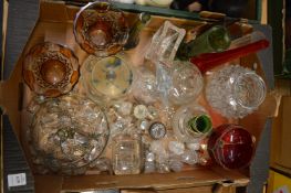 Assorted glassware.