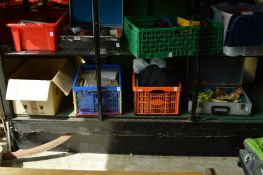 Film reels and other items.