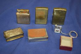 Various cigarette lighters etc.