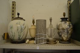 Decorative table lamps.