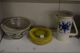 A small group of Japanese ceramics.