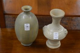 Two Chinese pottery vases.