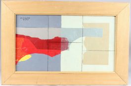 M SHAWYER 'Daybreak' mixed media on board, signed and dated '07 inscribed verso, 53cm x 31cm