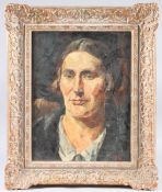 BRITISH SCHOOL (EARLY 20TH CENTURY) Head and shoulders portrait of a woman, oil on board,