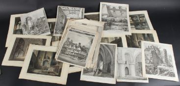 AFTER AUGUSTUS PUGIN Views of ecclesiastical interiors and a miscellaneous collection of