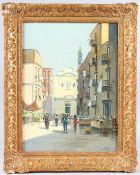 VINCENZE CIAPPA (fl.1900-1940) 'Sunlight and Shadow, Venice' oil on canvas board, signed, 39cm x