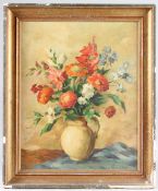 PESCHKA flowers in a jug, oil on board, signed, 48.5cm x 39cm