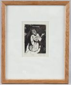 ERIC JAMES MELLON (1925-2014) 'Noah' woodcut print, artists proof, signed and annotated in pencil,