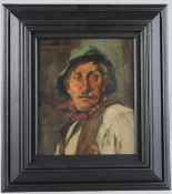 WILLI HANS BURGER-WILLING (1882-1969) Head and shoulders portrait of a man, oil on panel, signed,
