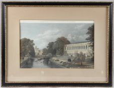 EARLY 19TH CENTURY VIEW OF THE UNIVERSITY OF CAMBRIDGE 'Trinity College Library and St John's