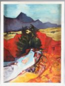 POSSIBLY NORTH AMERICAN SCHOOL (2OTH CENTURY) 'Riverbed I La Source' oil on board, 70cm x 51cm