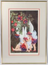 BERYL COOK (1926-2008) Fuchsia Fairies, limited edition colour print, published by Alexander Gallery