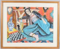 AFTER HENRI MATISSE Odalisque with a Turkish chair, watercolour and gouache, 35.5cm x 45cm