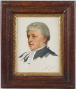 JAMES HAYLLAR (1829-1920) Head and shoulders portrait of The Rt Hon George Denman QC, in judges