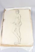 EARLY 20TH CENTURY SCHOOL Life model drawings, male and female subjects quantity unframed,